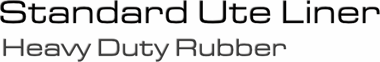Ute Liner Roll Rubber